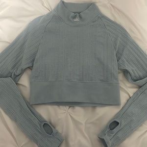 ALO Seamless Cable Knit Long Sleeve Top